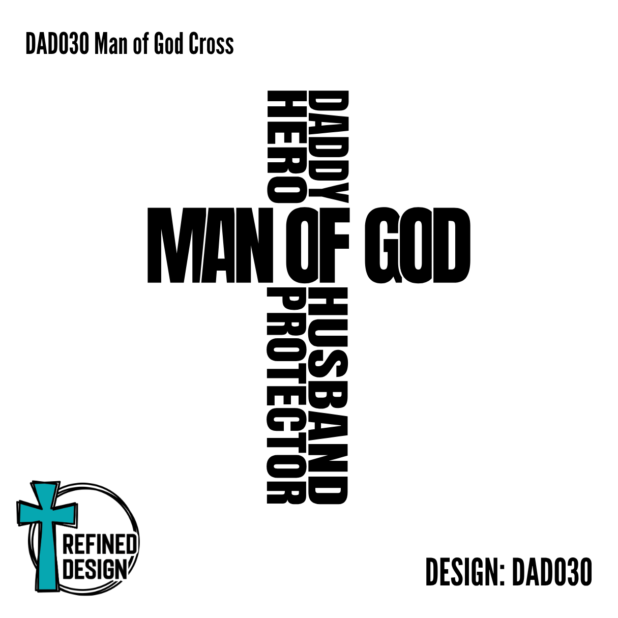 DAD030 Man of God Cross