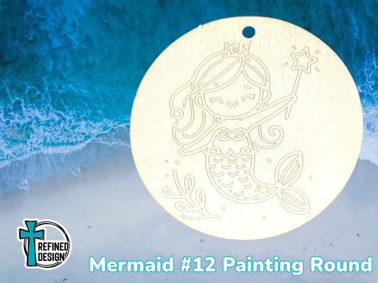 Mermaid #12 Painting Round