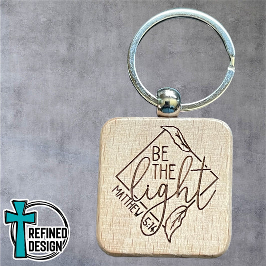 “Be The Light” Vine Diamond Keychain
