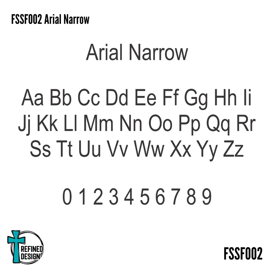 Arial Narrow