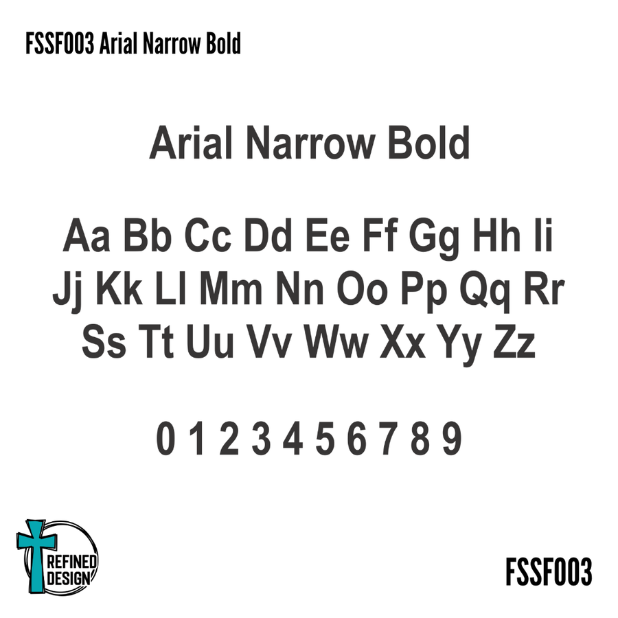 Arial Narrow Bold