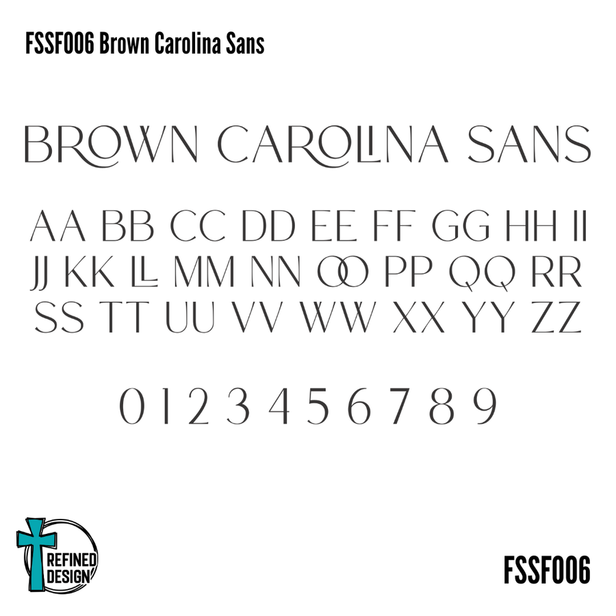 Brown Carolina Sans