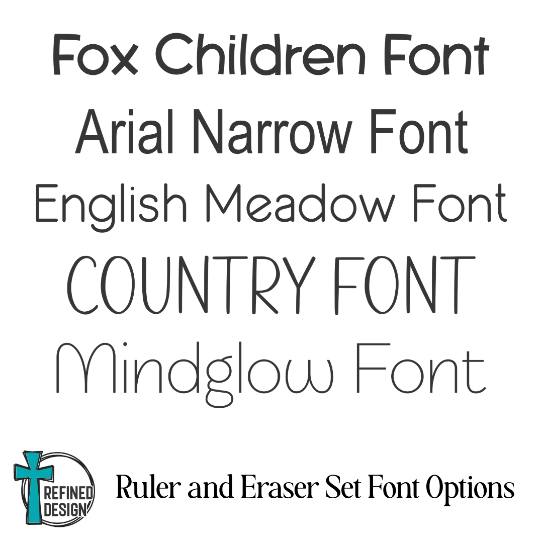 Little Scholar Personalized Ruler & Eraser Set