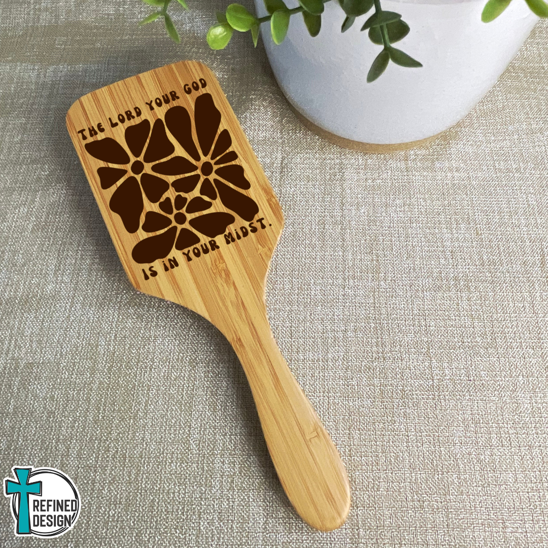 Personalized Homeschool Mom's Rretreat 2026 Bamboo Hairbrush