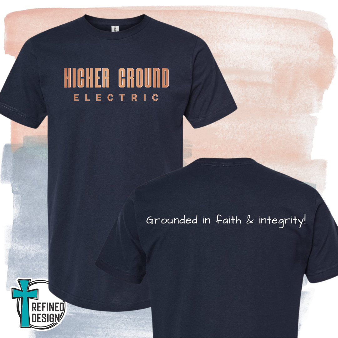 Higher Ground Navy T-Shirt