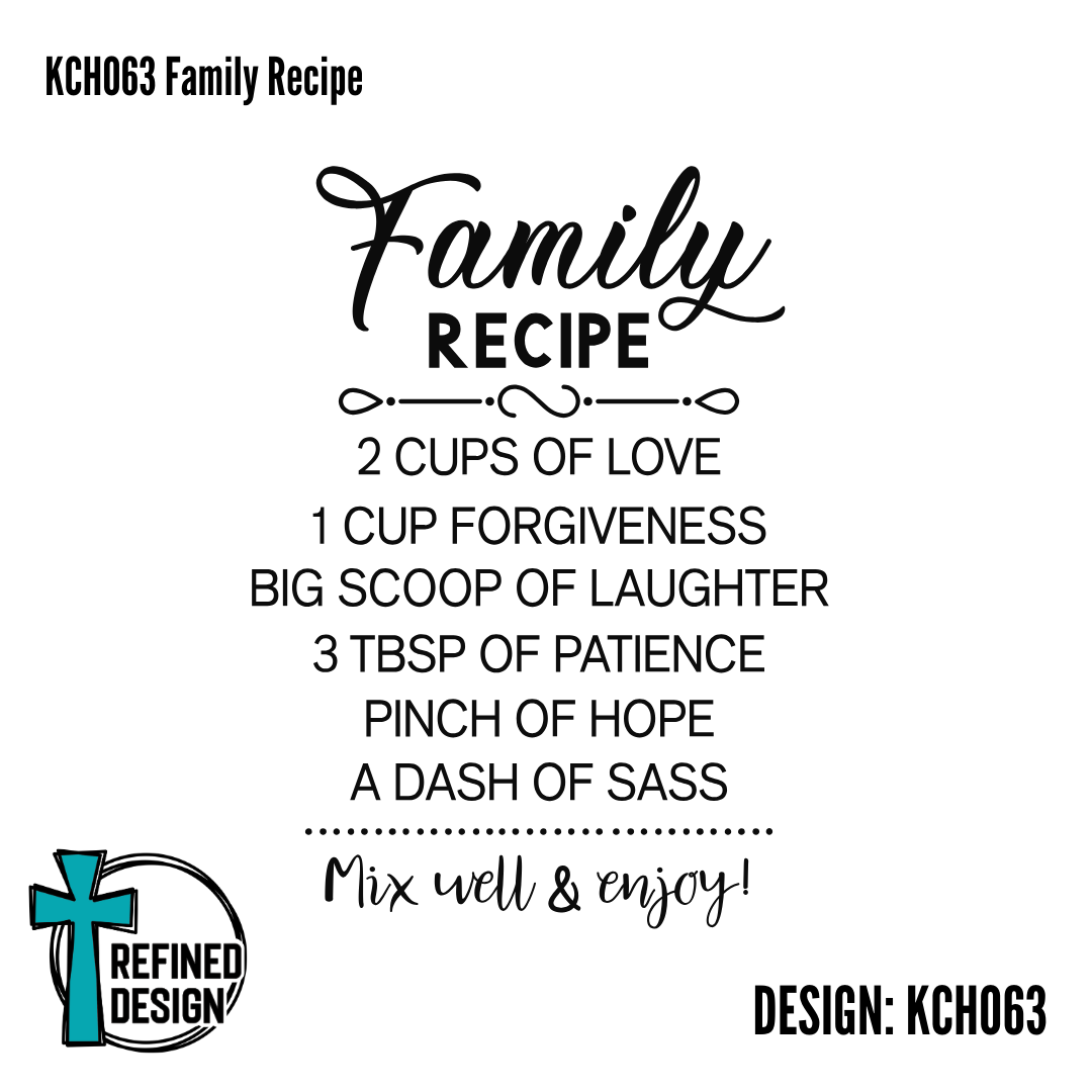 KCH063 Family Recipe