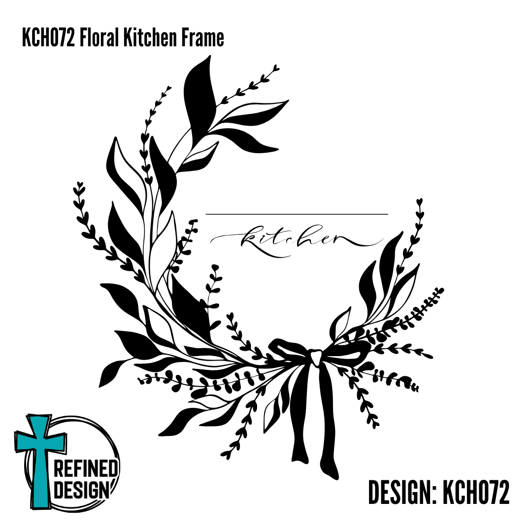 KCH072 Floral Kitchen Frame