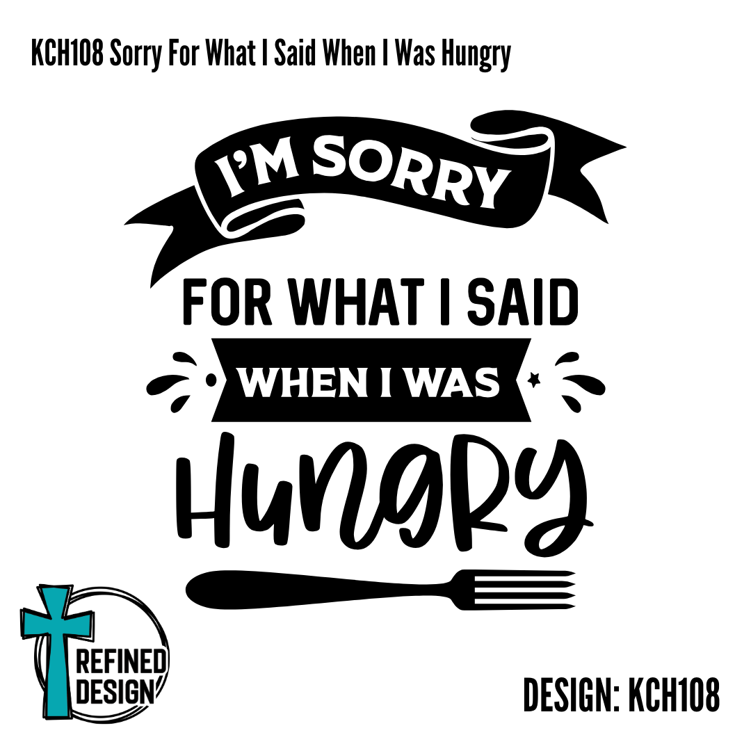KCH108 Sorry For What I Said When I Was Hungry