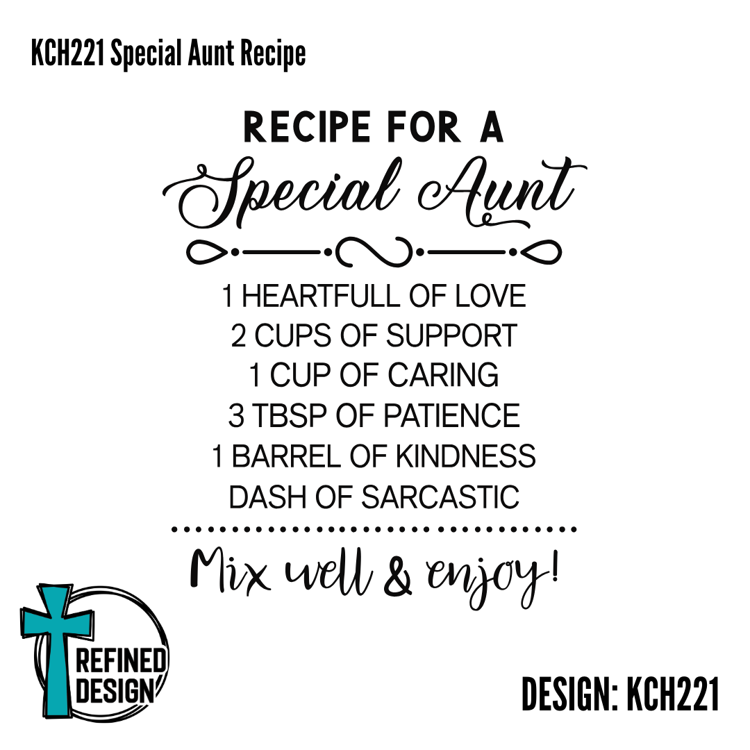 KCH221 Special Aunt Recipe