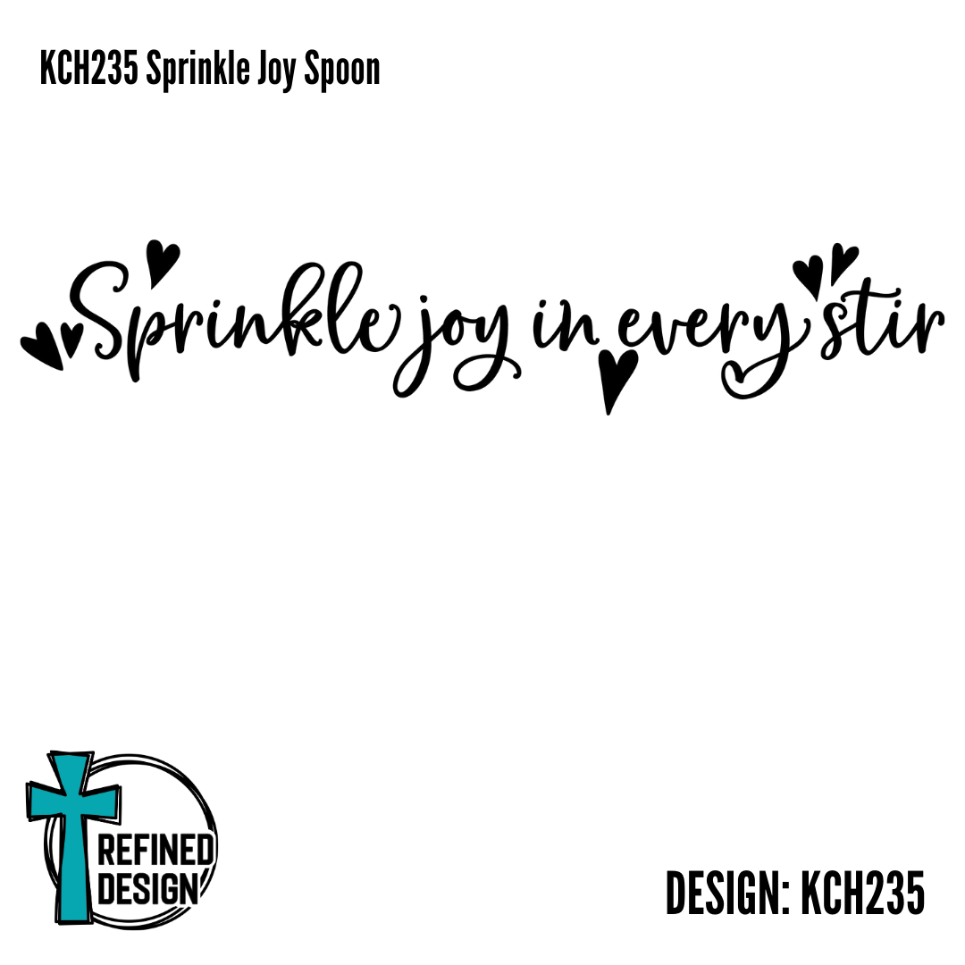 KCH235 Sprinkle Joy Spoon