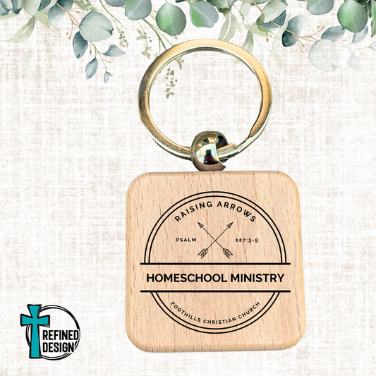 Raising Arrows Homeschool Ministry Keychain