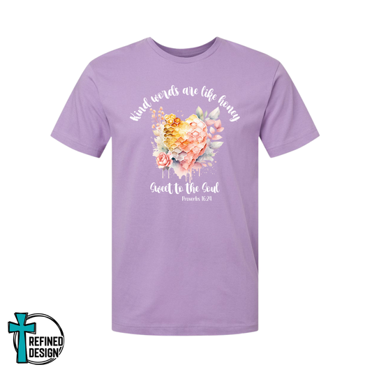 Proverbs 16:24 Honeycomb Scripture T-Shirt