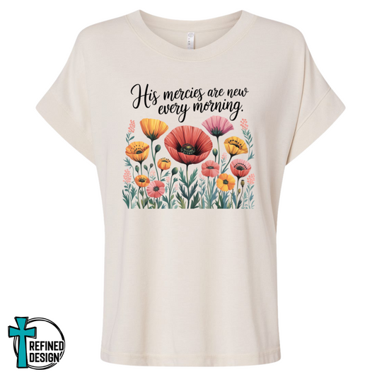 His Mercies Are New Every Morning – Vintage Washed Tee