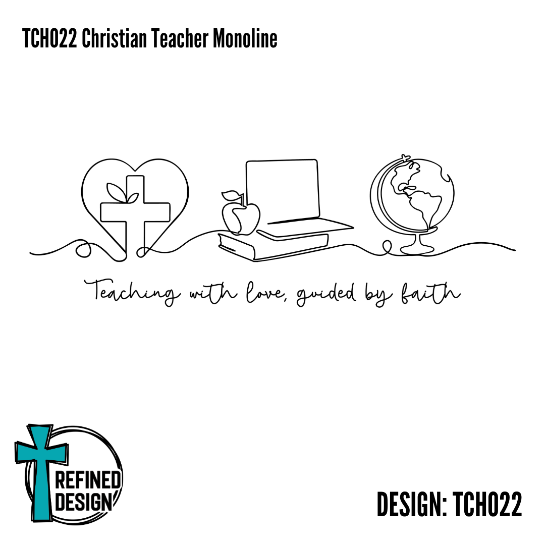 TCH022 Christian Teacher Monoline