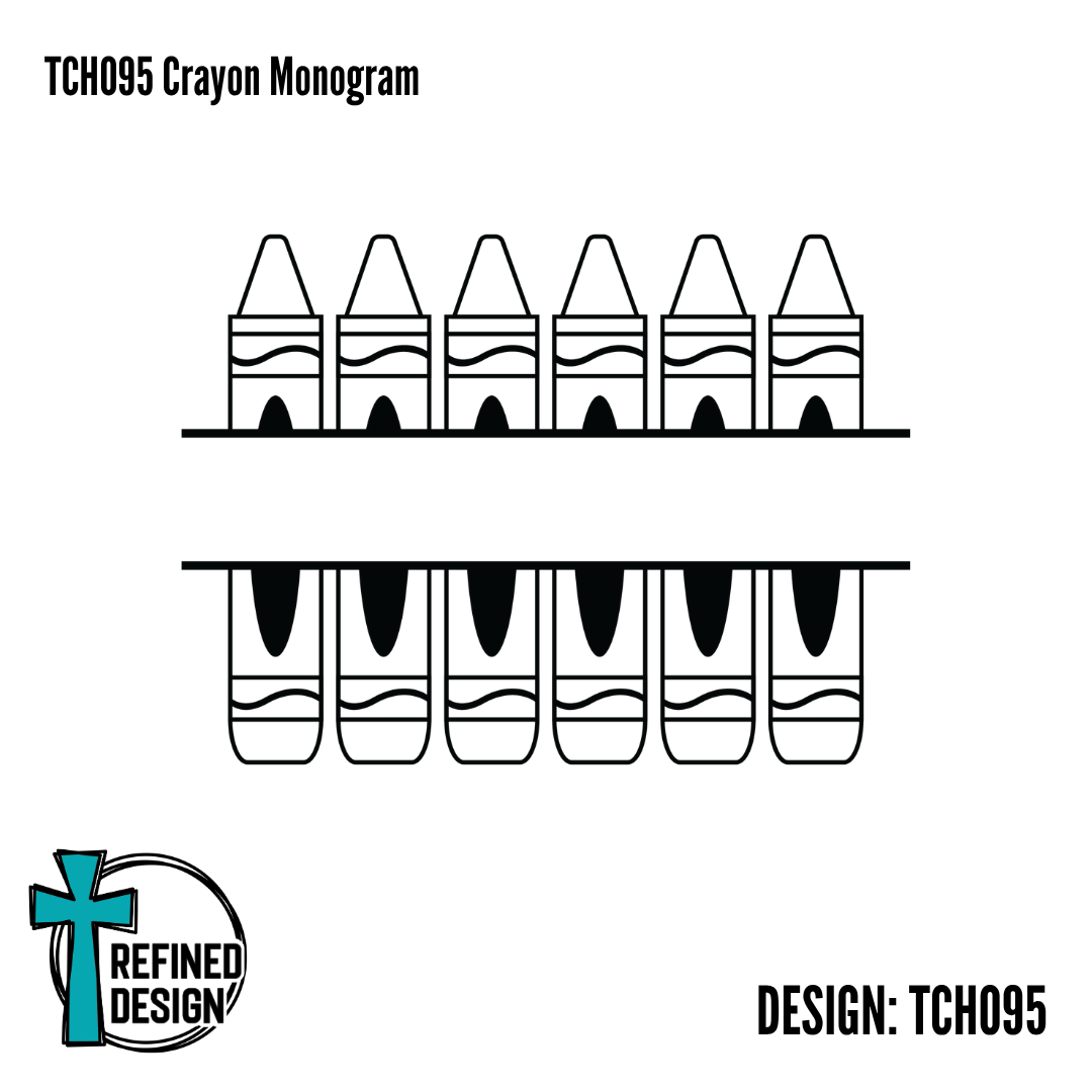 TCH095 Crayon Monogram