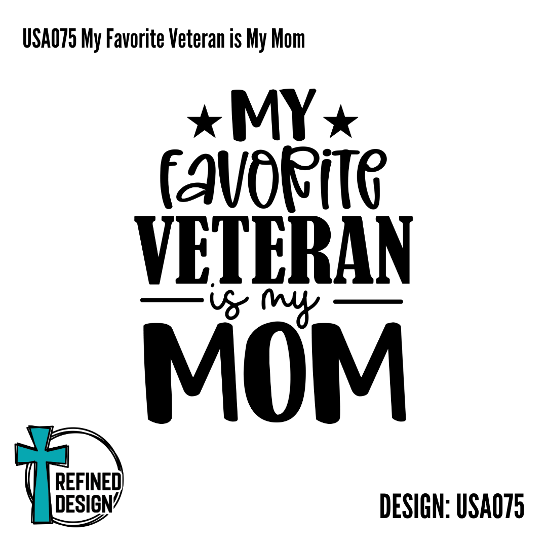 USA075 My Favorite Veteran is My Mom