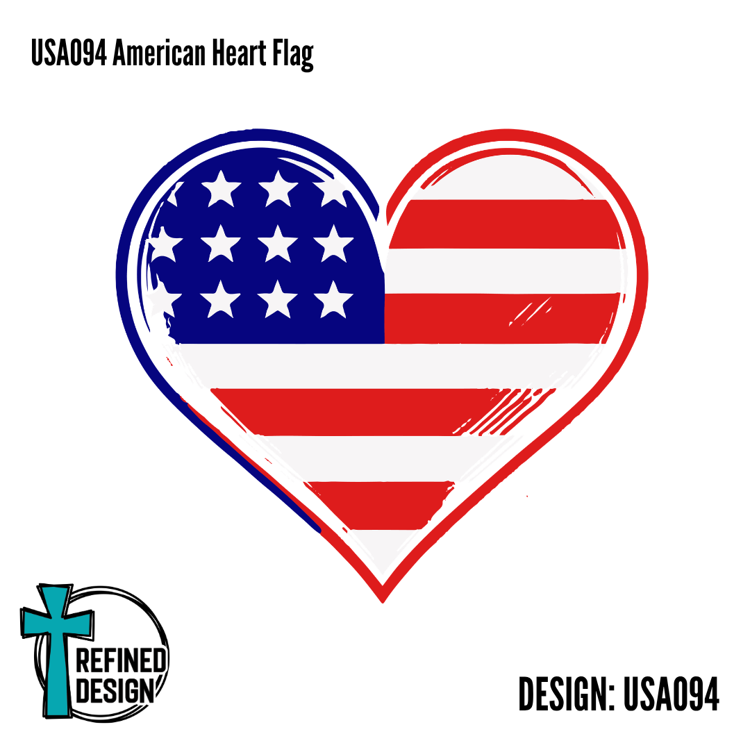 USA094 American Heart Flag