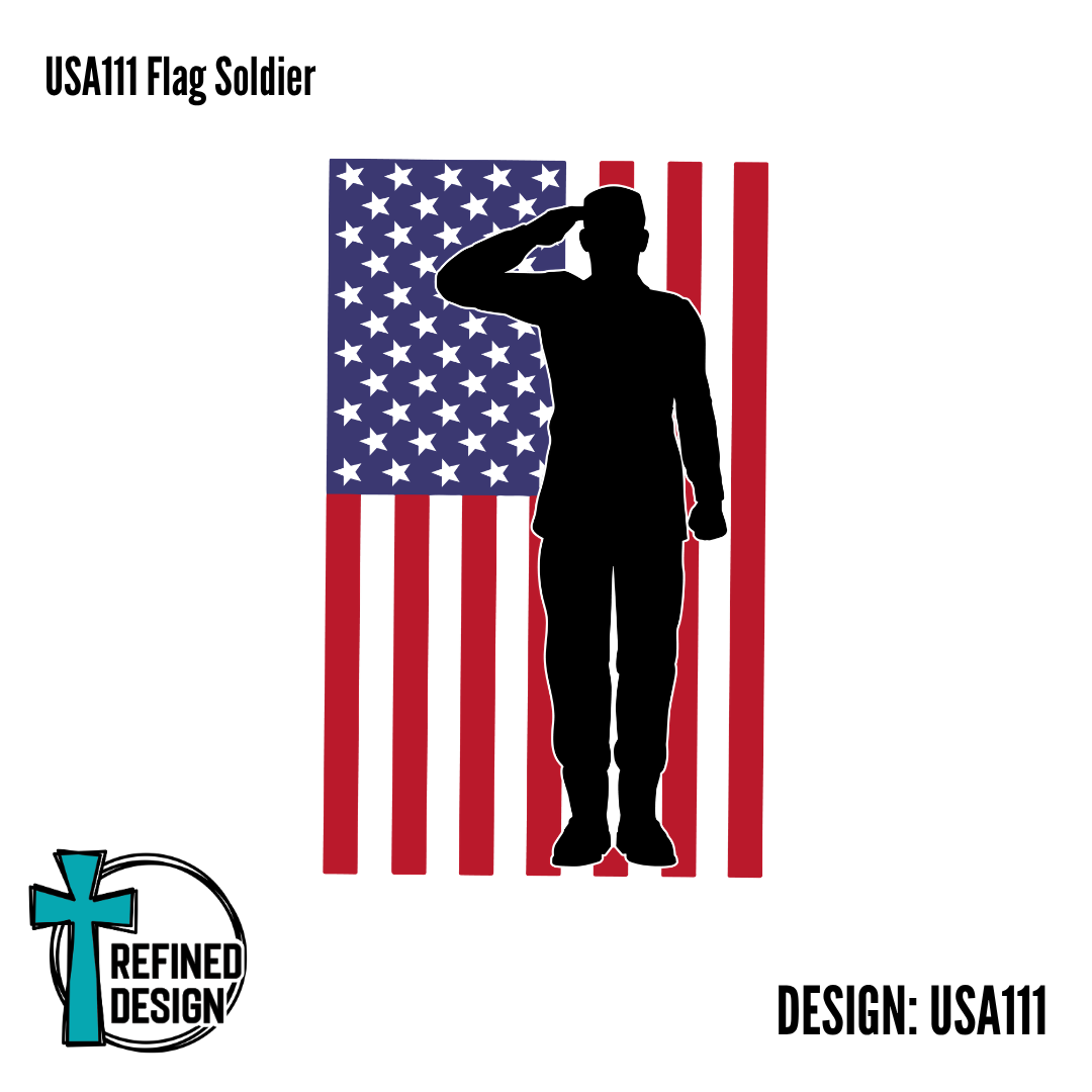 USA111 Flag Soldier
