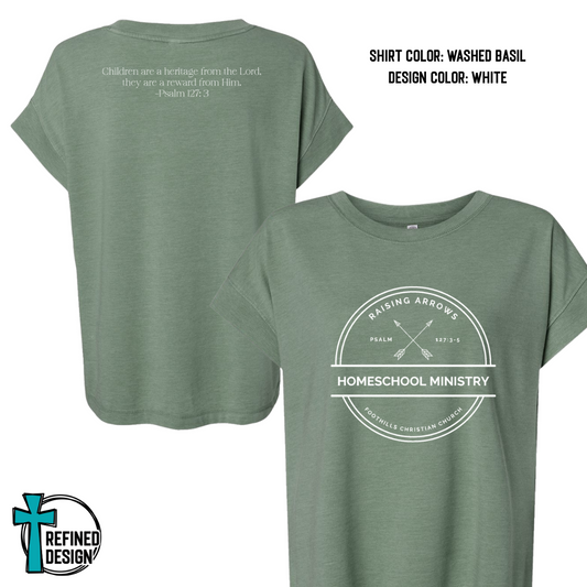 Raising Arrows Homeschool Ministry Women's Relaxed Vintage Wash Tee