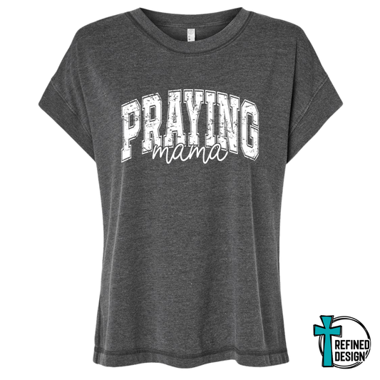 "Praying Mama" Washed Black Vintage Wash tee