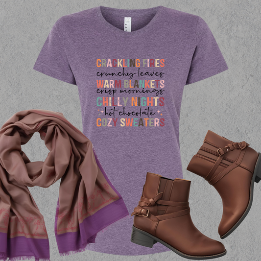 Cozy Fall Vibes Ladies Tee